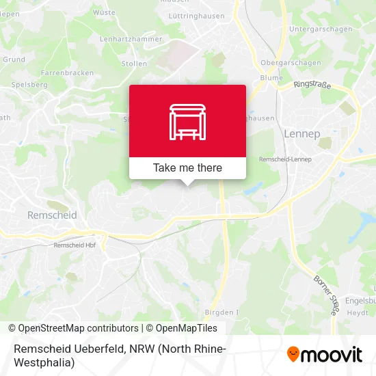Карта Remscheid Ueberfeld