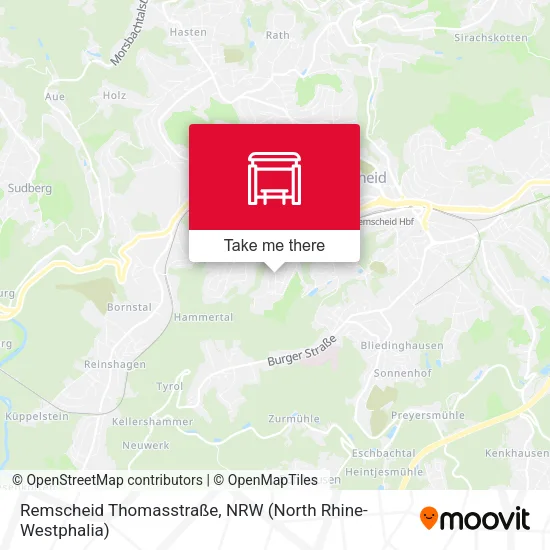 Карта Remscheid Thomasstraße