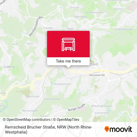 Карта Remscheid Brucher Straße