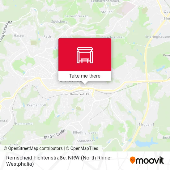 Remscheid Fichtenstraße map