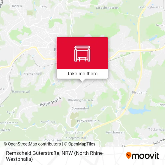 Remscheid Güterstraße map