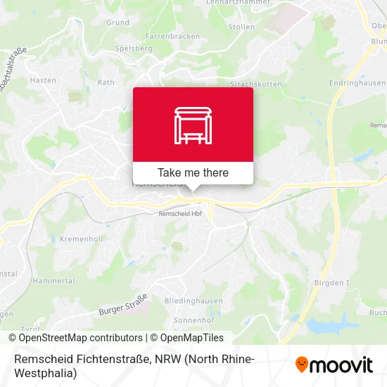 Карта Remscheid Fichtenstraße