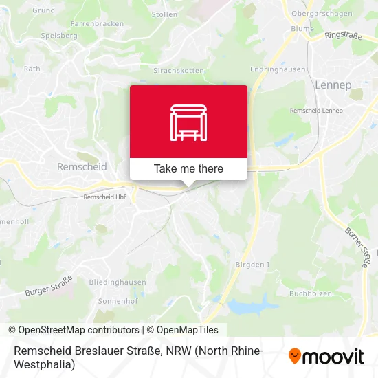 Карта Remscheid Breslauer Straße