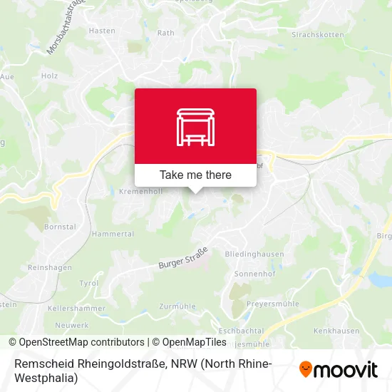 Карта Remscheid Rheingoldstraße