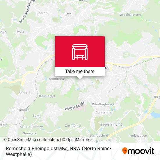 Карта Remscheid Rheingoldstraße