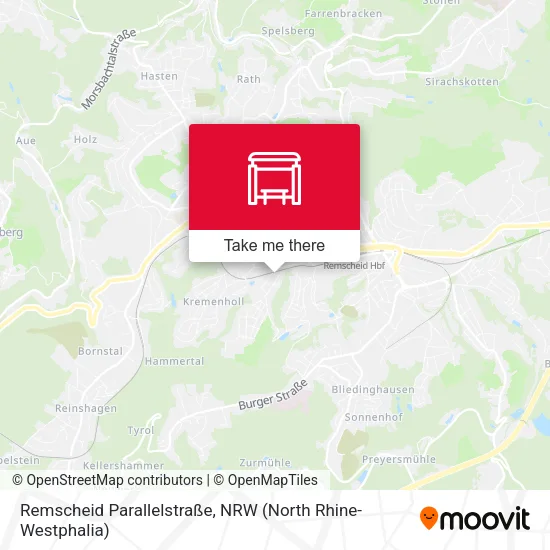 Карта Remscheid Parallelstraße