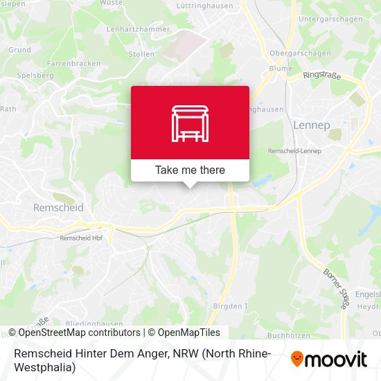 Карта Remscheid Hinter Dem Anger