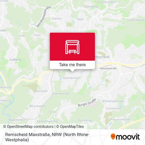 Карта Remscheid Maxstraße