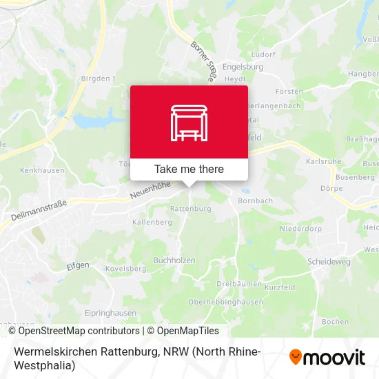 Карта Wermelskirchen Rattenburg