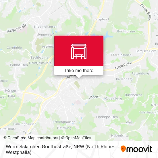 Wermelskirchen Goethestraße map