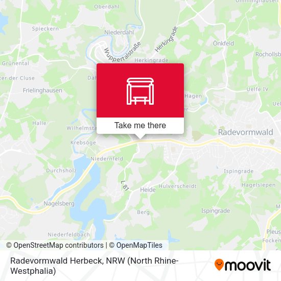 Карта Radevormwald Herbeck