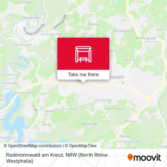 Карта Radevormwald am Kreuz