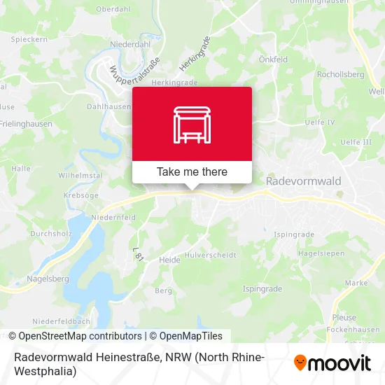 Карта Radevormwald Heinestraße
