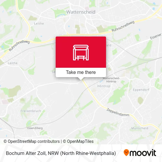 Bochum Alter Zoll map