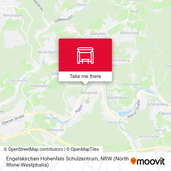 Карта Engelskirchen Hohenfels Schulzentrum