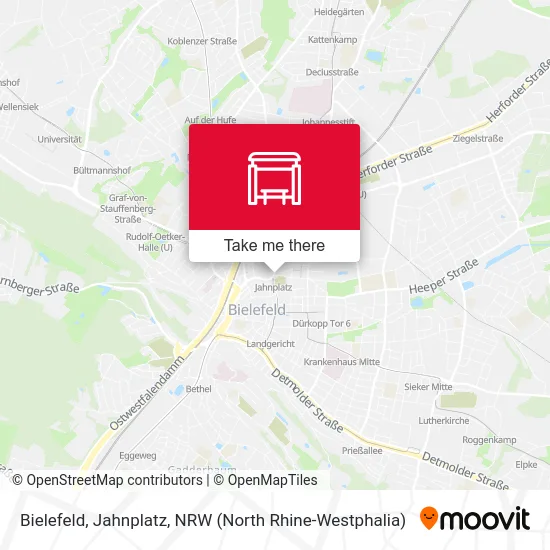 Bielefeld, Jahnplatz map