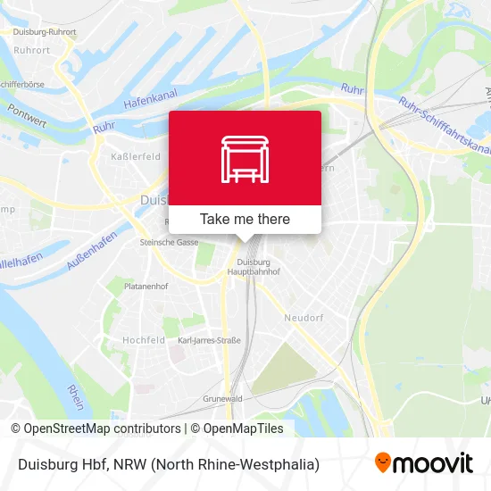 Duisburg Hbf map