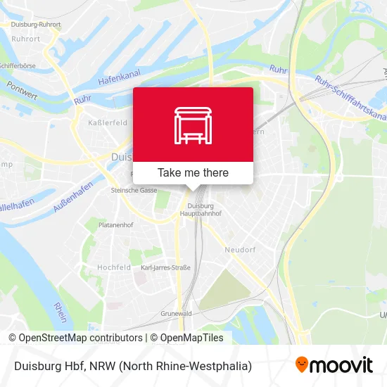 Duisburg Hbf map