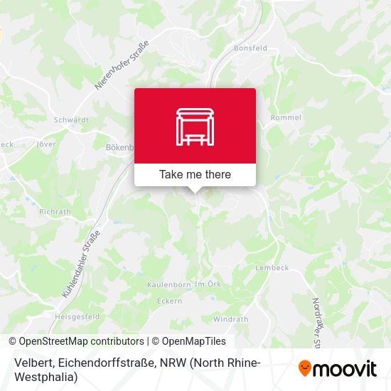 Карта Velbert, Eichendorffstraße
