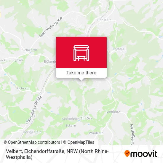 Карта Velbert, Eichendorffstraße
