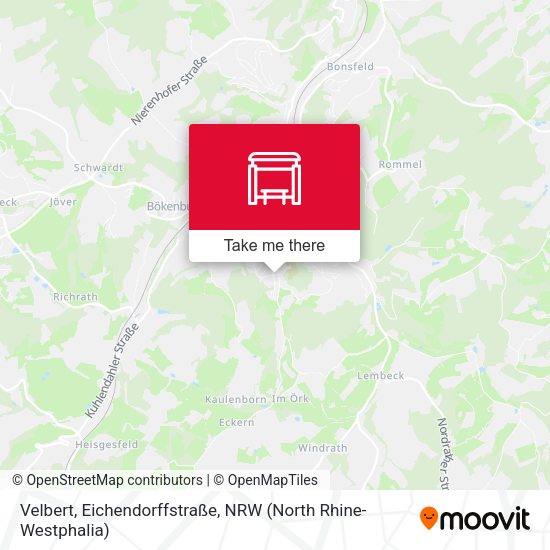 Карта Velbert, Eichendorffstraße