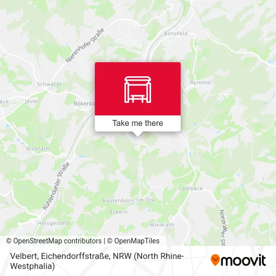 Карта Velbert, Eichendorffstraße