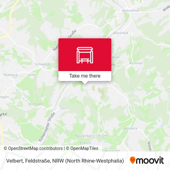 Карта Velbert, Feldstraße