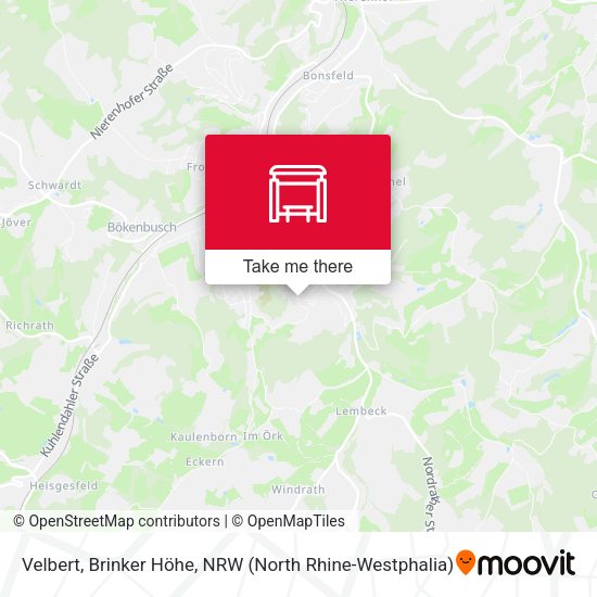 Карта Velbert, Brinker Höhe