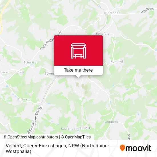 Карта Velbert, Oberer Eickeshagen