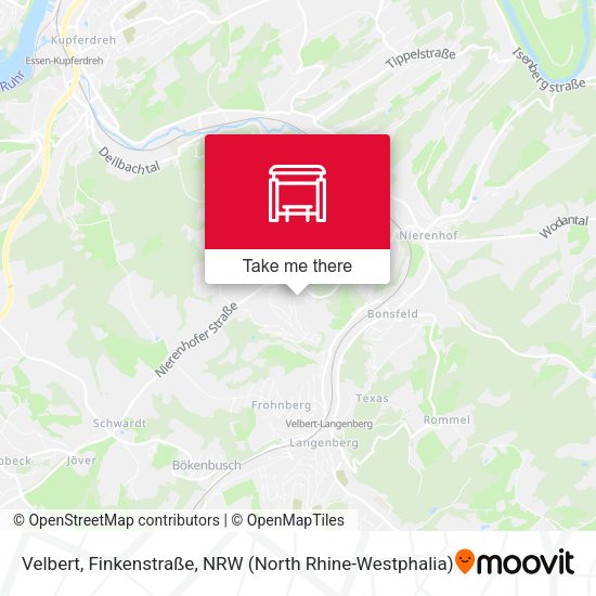 Карта Velbert, Finkenstraße