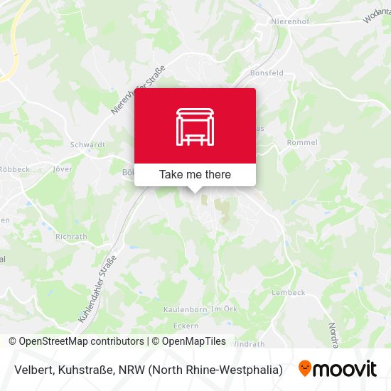 Карта Velbert, Kuhstraße