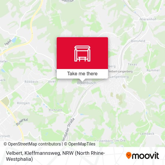 Карта Velbert, Kleffmannsweg