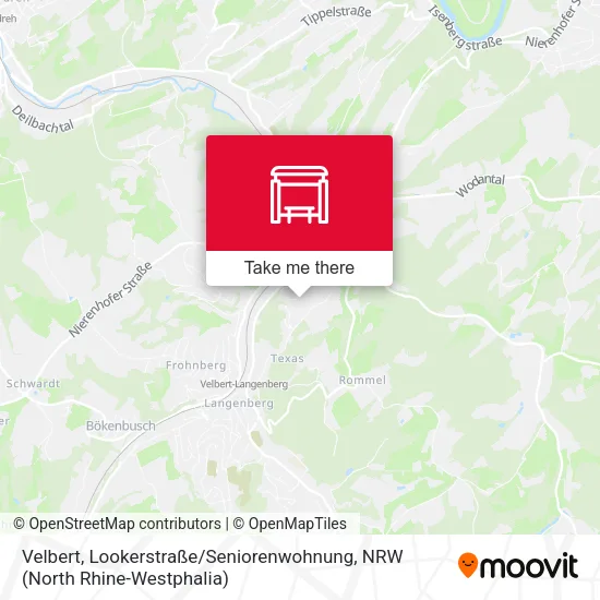 Карта Velbert, Lookerstraße / Seniorenwohnung