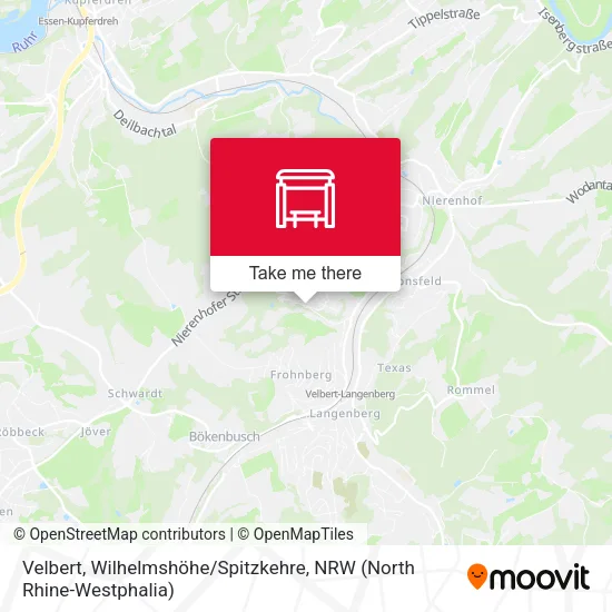 Карта Velbert, Wilhelmshöhe / Spitzkehre