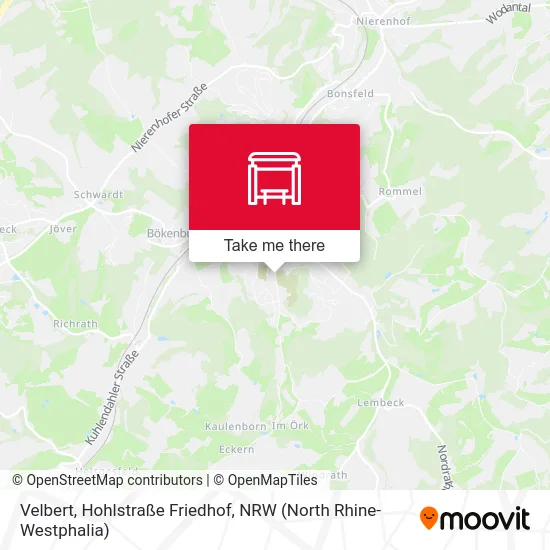 Velbert, Hohlstraße Friedhof map