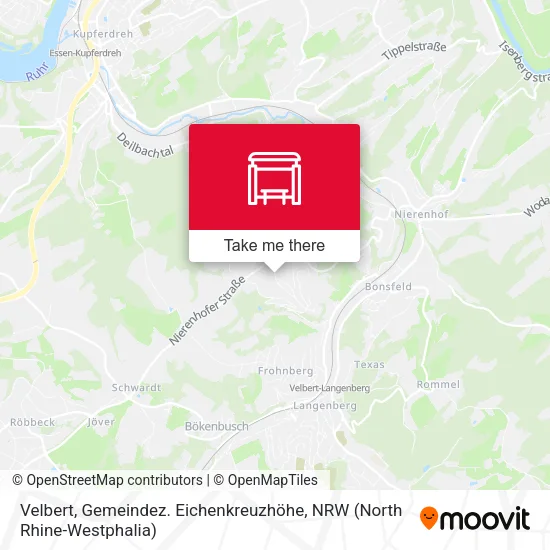Карта Velbert, Gemeindez. Eichenkreuzhöhe
