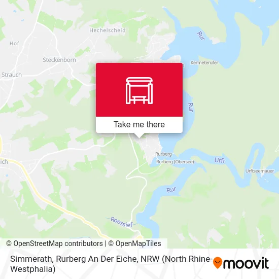 Карта Simmerath, Rurberg An Der Eiche