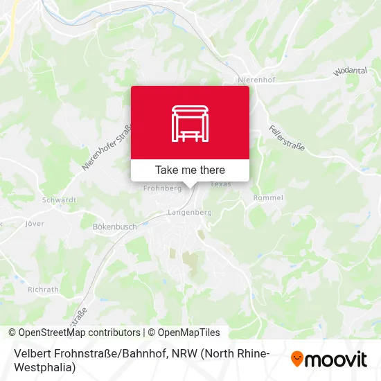 Velbert Frohnstraße/Bahnhof map
