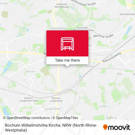 Карта Bochum Wilhelmshöhe Kirche