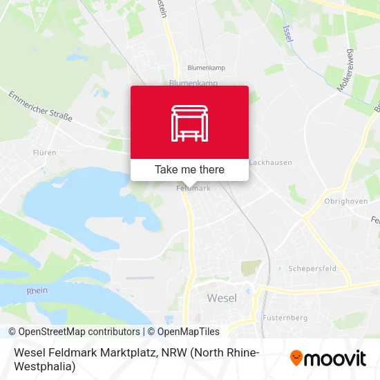Карта Wesel Feldmark Marktplatz
