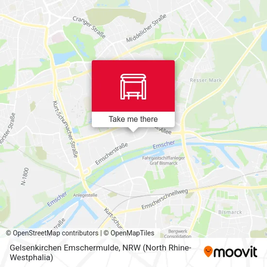 Карта Gelsenkirchen Emschermulde