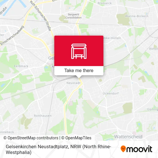 Карта Gelsenkirchen Neustadtplatz