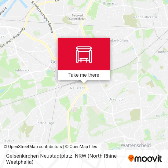 Карта Gelsenkirchen Neustadtplatz