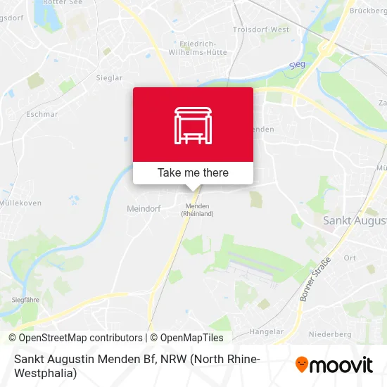 Sankt Augustin Menden Bf map