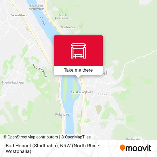 Bad Honnef (Stadtbahn) map