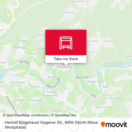 Hennef Bülgenauel Siegener Str. map