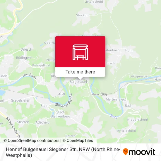 Hennef Bülgenauel Siegener Str. map