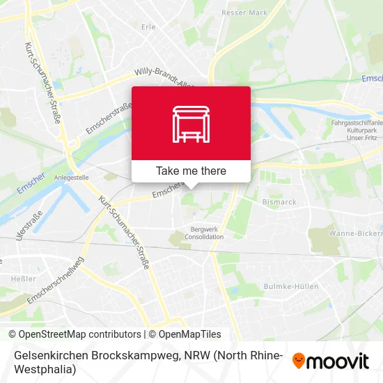 Gelsenkirchen Brockskampweg map