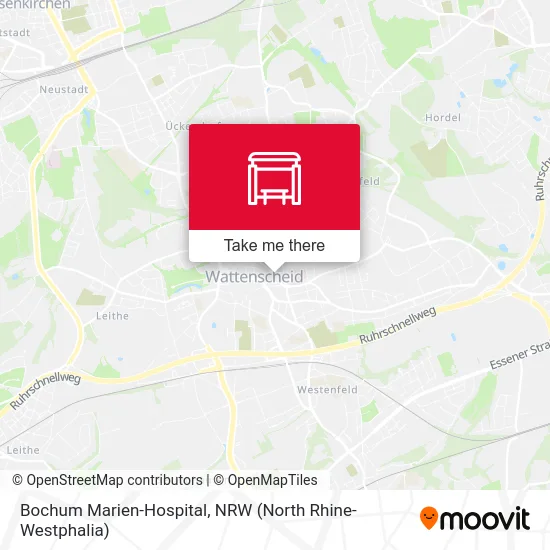 Bochum Marien-Hospital map