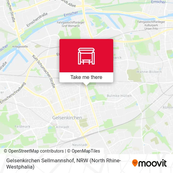 Карта Gelsenkirchen Sellmannshof